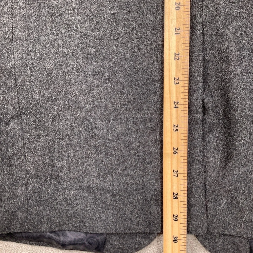 Lauren Ralph Lauren Blazer Mens 43R Charcoal Gray‎ Wool Silk Cashmere Jacket